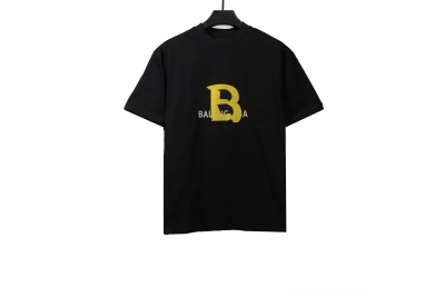 Balenciaga letter logo brush embroidery T-Shirts 01