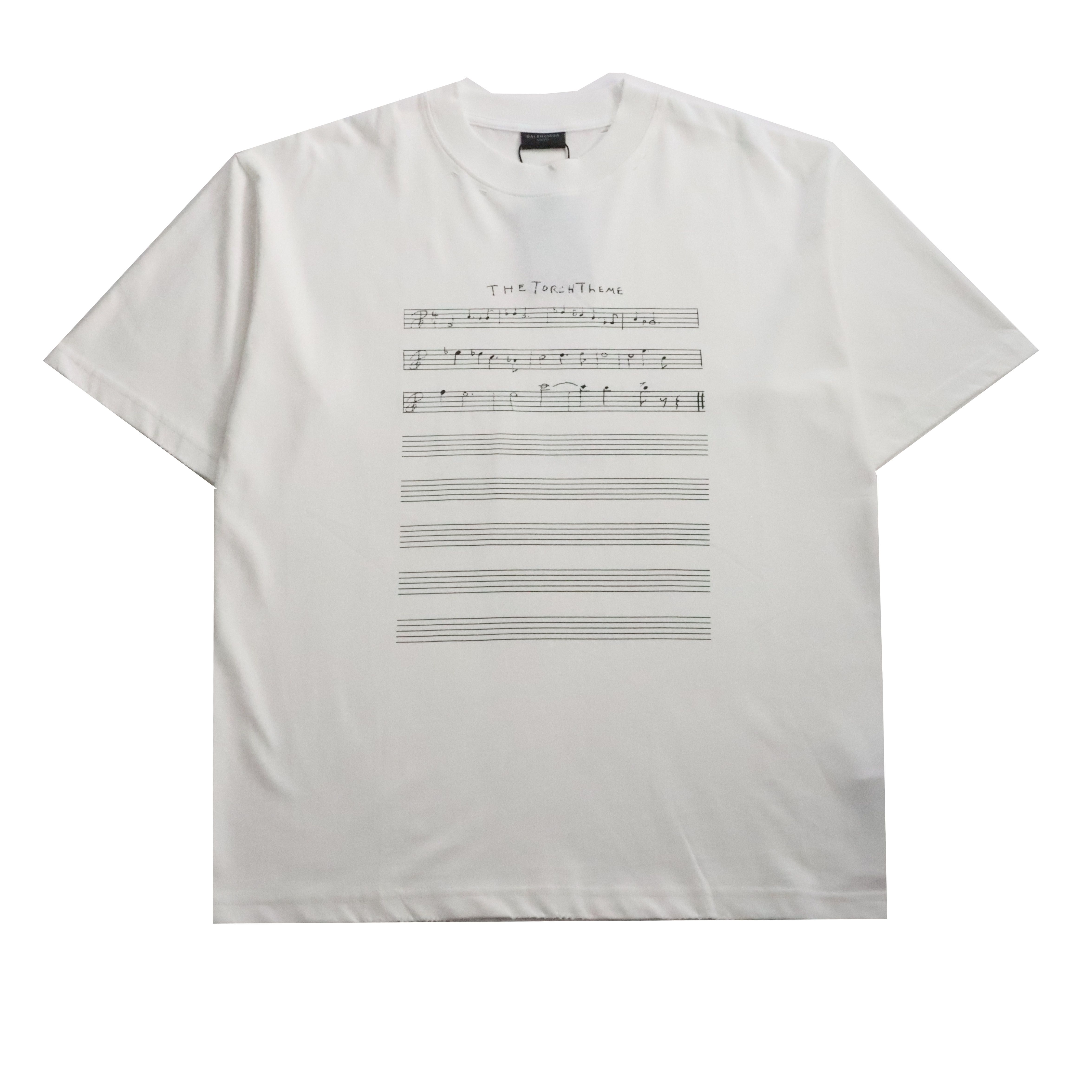 Balenciaga limited edition musical note T-Shirts White