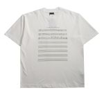  Balenciage limited edition musical note T-Shirts White