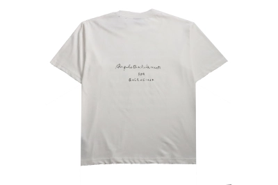 Balenciaga limited edition musical note T-Shirts White 02
