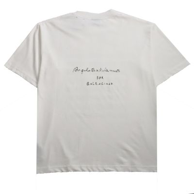  Balenciage limited edition musical note T-Shirts White 02