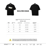  Balenciage Limited Rubber Strip Embossed T-Shirts Black