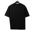  Balenciage Limited Rubber Strip Embossed T-Shirts Black