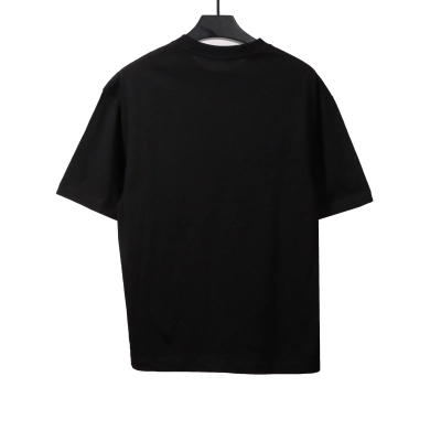 Balenciaga Limited Rubber Strip Embossed T-Shirts Black 02