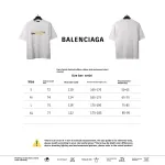  Balenciage Limited Rubber Strip Embossed T-Shirts White