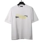  Balenciage Limited Rubber Strip Embossed T-Shirts White
