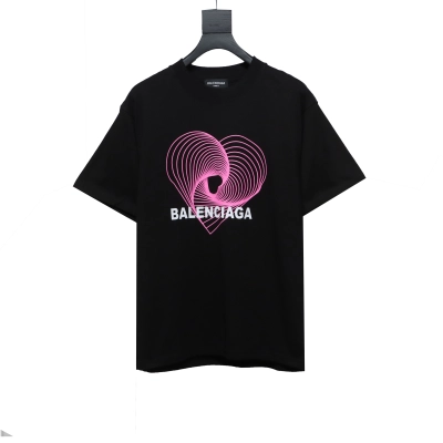Balenciaga love print T-Shirts T-Shirts black 01