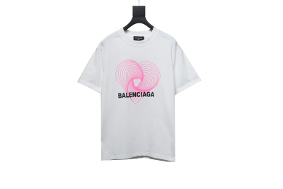 Balenciaga love print T-Shirts T-Shirts white 01