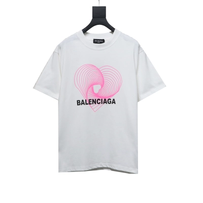Balenciaga love print T-Shirts T-Shirts white 01