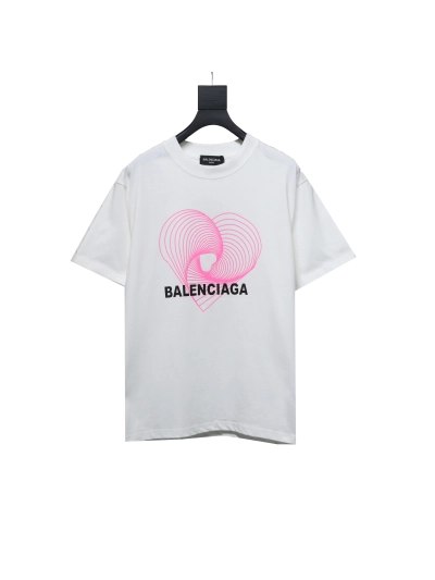 Balenciaga love print T-Shirts T-Shirts white 01