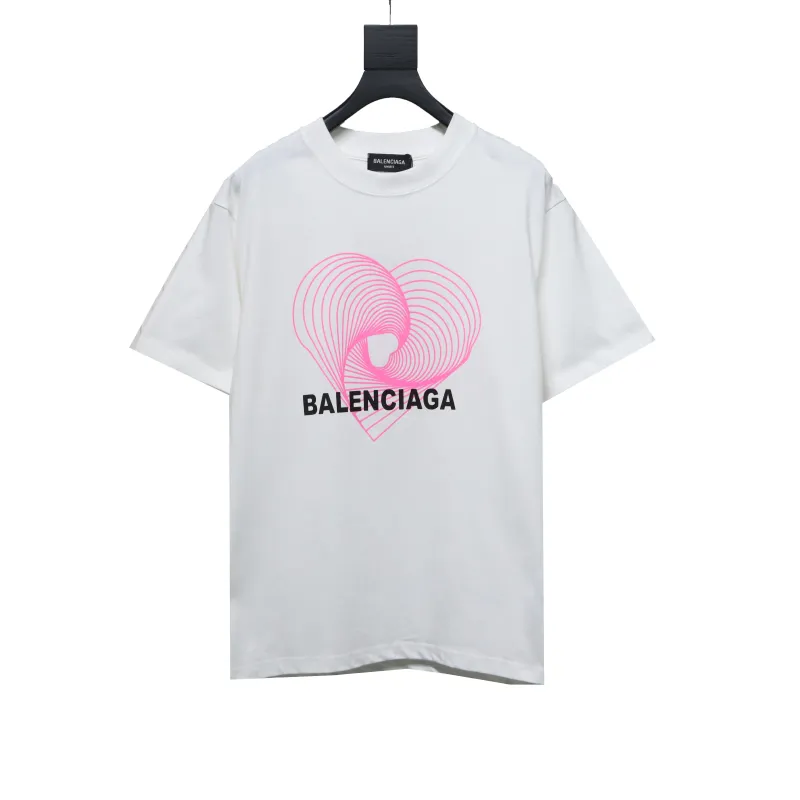 Balenciage love print T-Shirts T-Shirts white