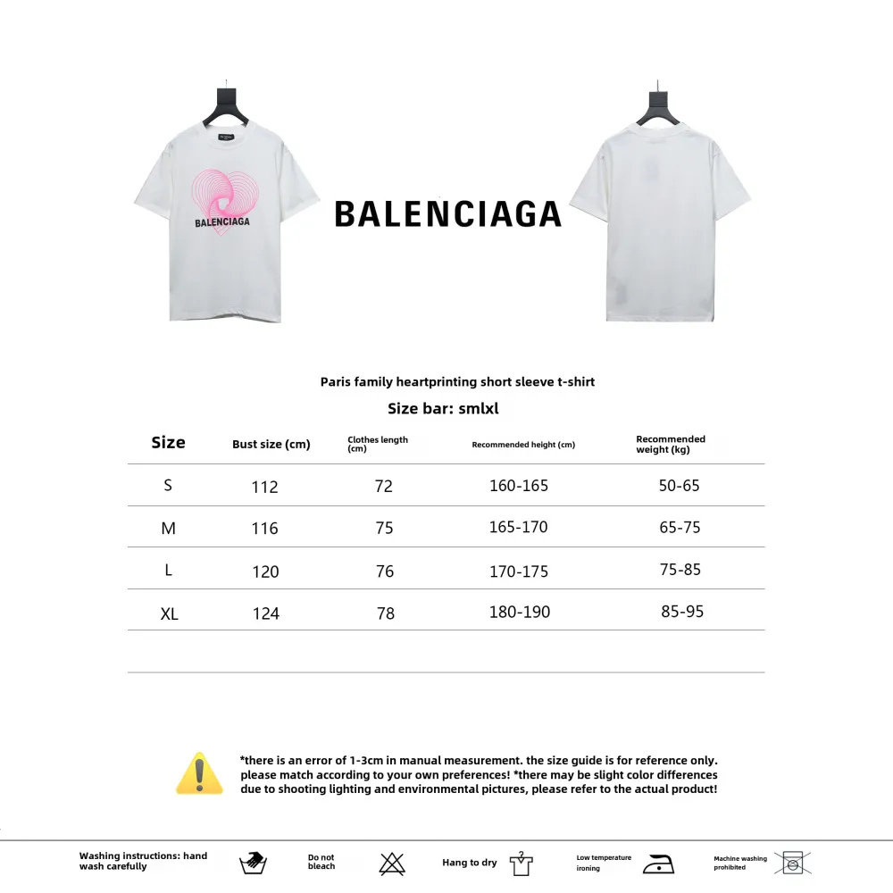 Balenciage love print T-Shirts T-Shirts white