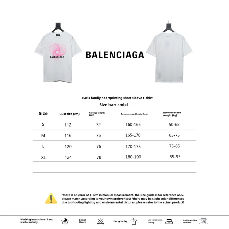 Balenciage love print T-Shirts T-Shirts white