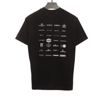  Balenciage Manchu Classic Logo T-Shirts 2 02