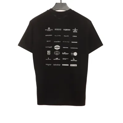  Balenciage Manchu Classic Logo T-Shirts 2 02