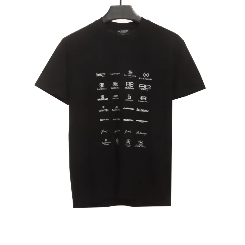  Balenciage Manchu Classic Logo T-Shirts 2