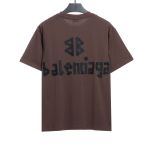  Balenciage masking tape T-Shirts brown