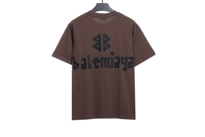 Balenciaga masking tape T-Shirts brown 02