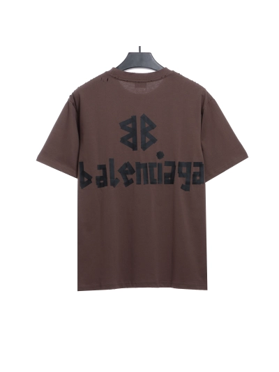 Balenciaga masking tape T-Shirts brown 02