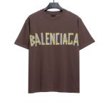 Balenciage masking tape T-Shirts brown