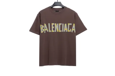 Balenciaga masking tape T-Shirts brown 01