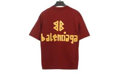 Balenciaga masking tape T-Shirts red 02