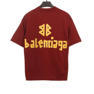 Balenciaga masking tape T-Shirts red 02