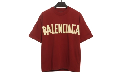 Balenciaga masking tape T-Shirts red 01