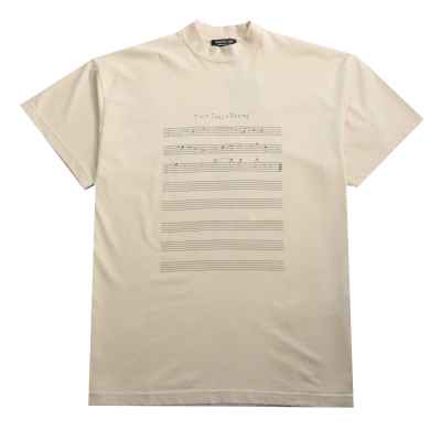  Balenciage musical note print T-shirts 01
