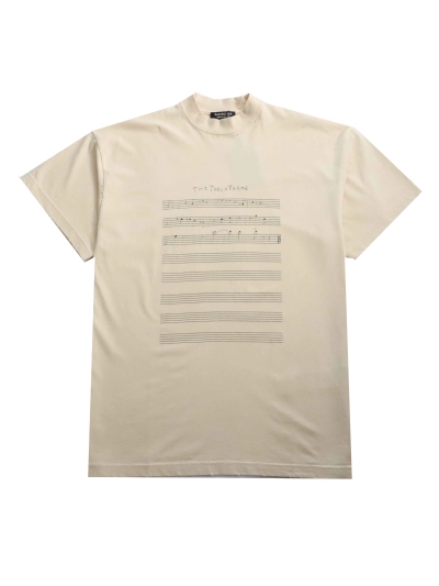 Balenciaga musical note print T-shirts 01