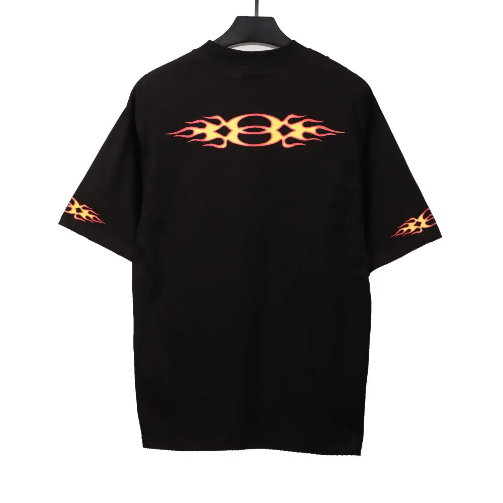 Balenciage old flame double ring T-Shirts black