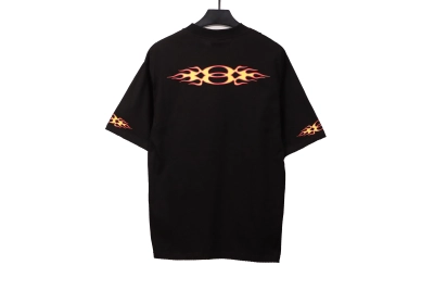 Balenciaga old flame double ring T-Shirts black 02