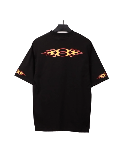 Balenciaga old flame double ring T-Shirts black 02