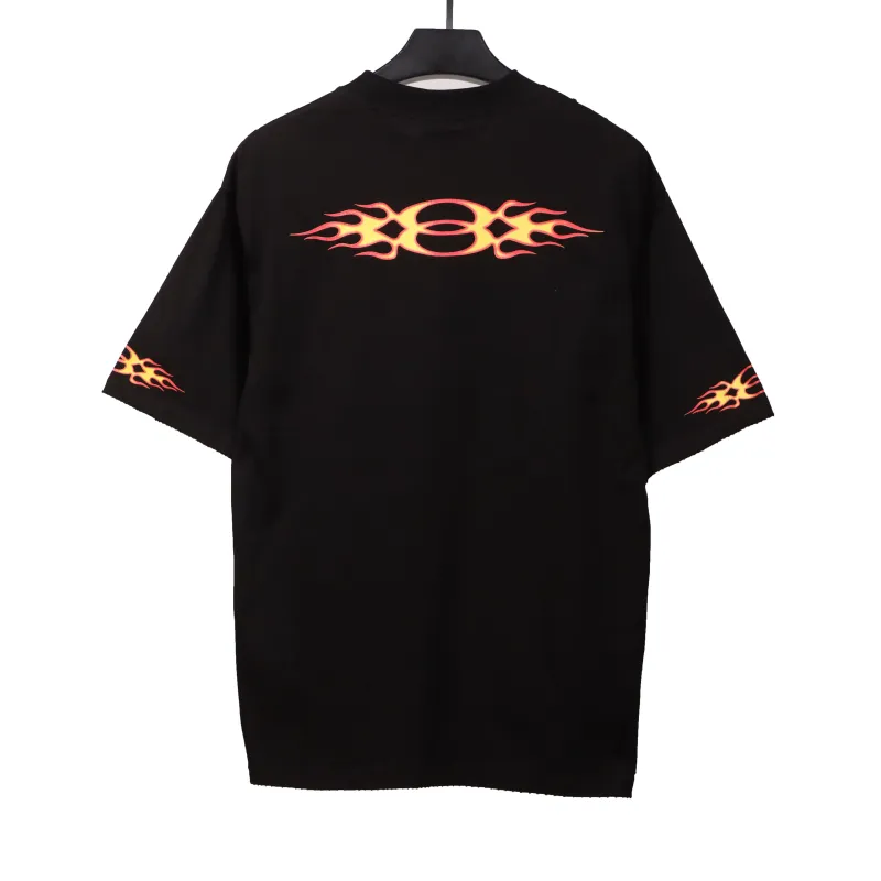  Balenciage old flame double ring T-Shirts black