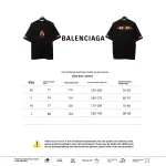  Balenciage old flame double ring T-Shirts black