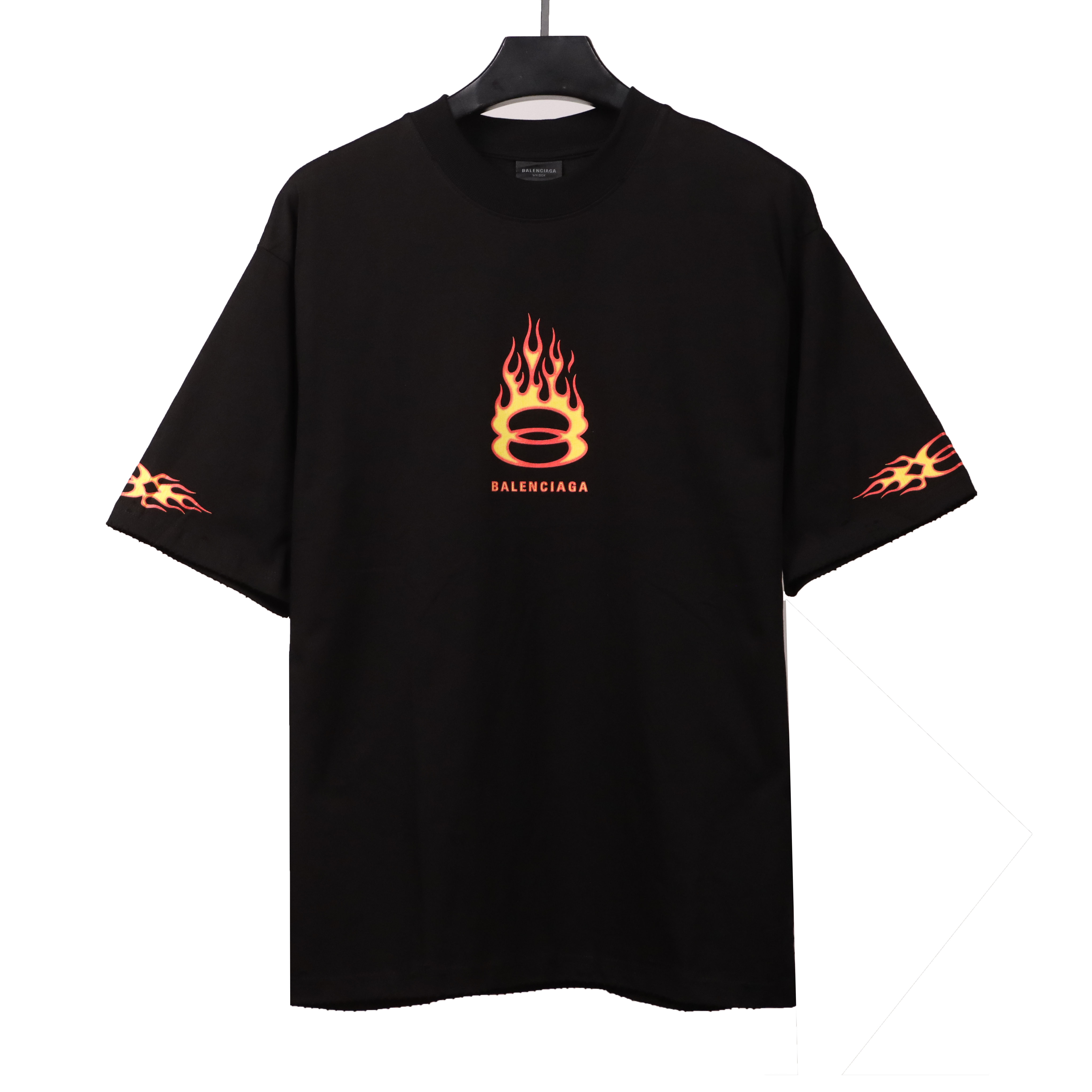 Balenciaga old flame double ring T-Shirts black