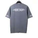  Balenciage old flame double ring T-Shirts blue