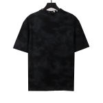 Balenciaga rivet pierced washed hole T-Shirts Black