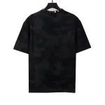 Balenciage rivet pierced washed hole T-Shirts Black