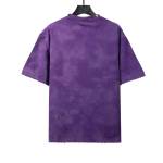 Balenciaga rivet pierced washed hole T-Shirts purple