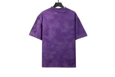 Balenciaga rivet pierced washed hole T-Shirts purple 02