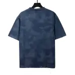  Balenciage rivet puncture washed hole T-Shirts blue