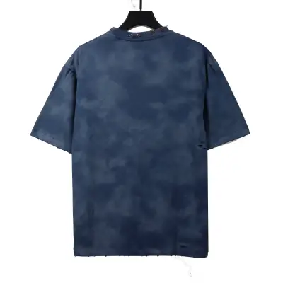  Balenciage rivet puncture washed hole T-Shirts blue 02