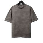 Balenciaga rivet puncture washed hole T-Shirts gray