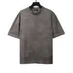  Balenciage rivet puncture washed hole T-Shirts gray