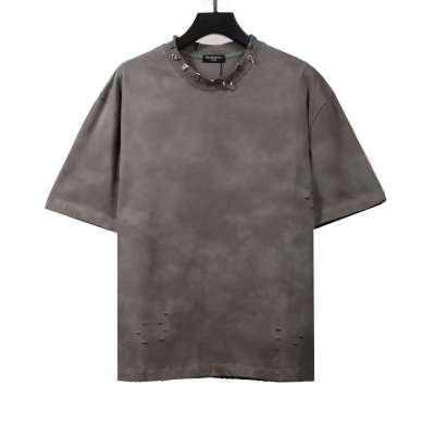 Balenciaga rivet puncture washed hole T-Shirts gray 01