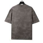 Balenciaga rivet puncture washed hole T-Shirts gray
