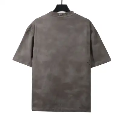  Balenciage rivet puncture washed hole T-Shirts gray 02