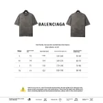  Balenciage rivet puncture washed hole T-Shirts gray