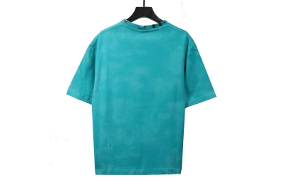 Balenciaga rivet puncture washed hole T-Shirts green 02